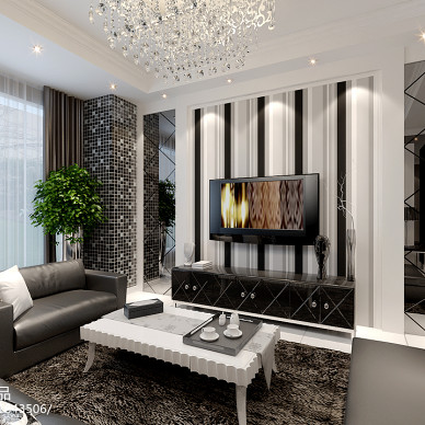 现代风格客厅电视柜设计效果图