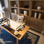 中式书房样板房装修设计