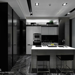三居室现代风格厨房吧台设计