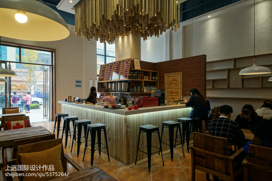 现代时尚LOFT咖啡厅设计效果图欣赏