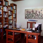 私人别墅东南亚书房装修图片