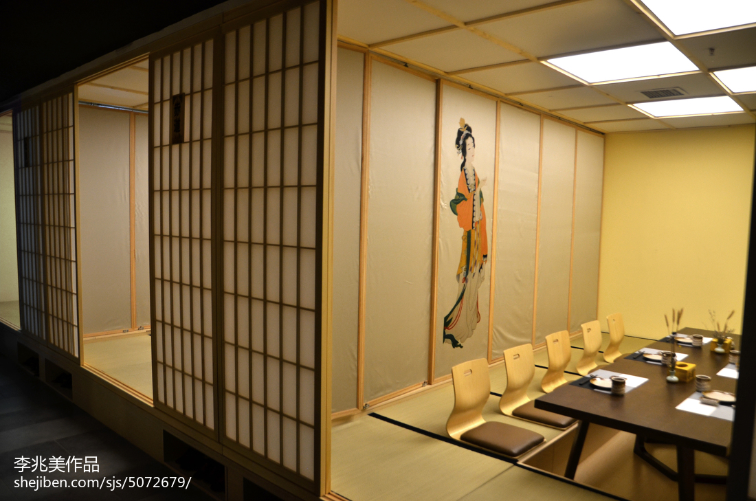 日式餐厅包房设计效果图