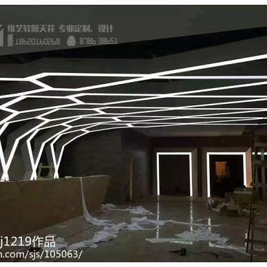 关于网吧室内造型设计/网吧 透光灯膜造型施工_2250198