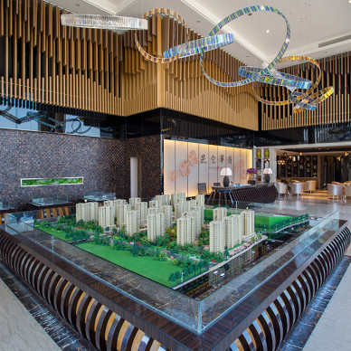 良渚新城售楼中心楼盘模型设计