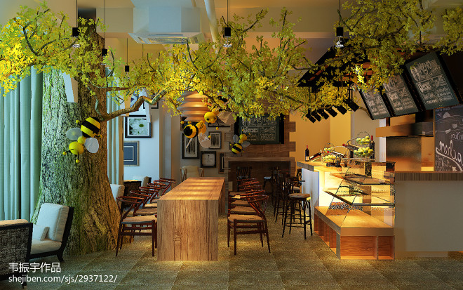 【大树底下的咖啡厅】--原创设计方案