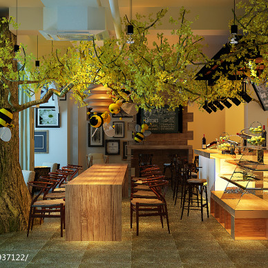 【大树底下的咖啡厅】--原创设计方案_2352336