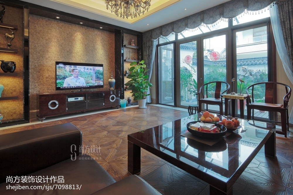中式风格电视背景墙设计