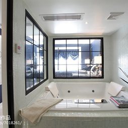 现代风格三居室卫浴装修图片
