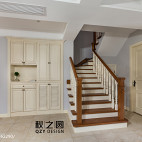 家装美式风格别墅楼梯设计