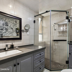 美式二居室卫浴设计效果图
