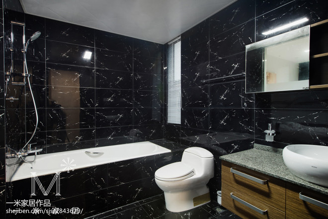 现代风格风格黑色卫浴设计