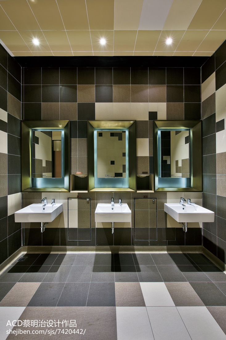 百丽宫电影城洗手间设计案例