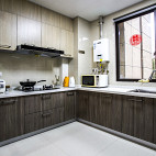 现代风格四居室厨房装修图