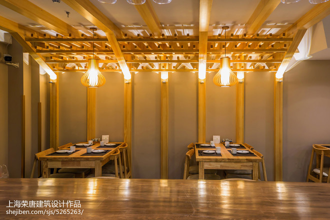 竹の里日式料理店吊顶装修