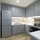 美式风格灰色系厨房设计