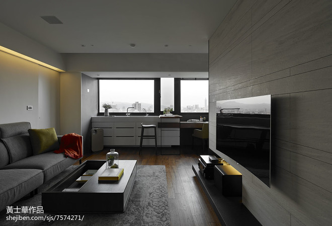 现代风格简洁客厅设计