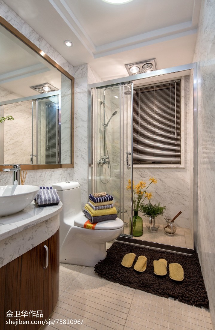 现代风格三居室卫浴设计案例