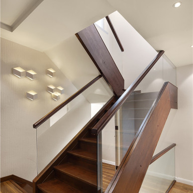 现代别墅楼梯效果图