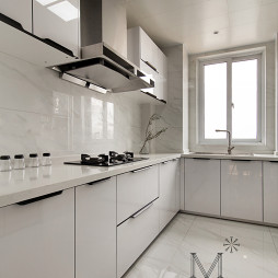 143m² 现代极简厨房设计图