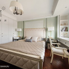 138m² 现代美式卧室设计效果图