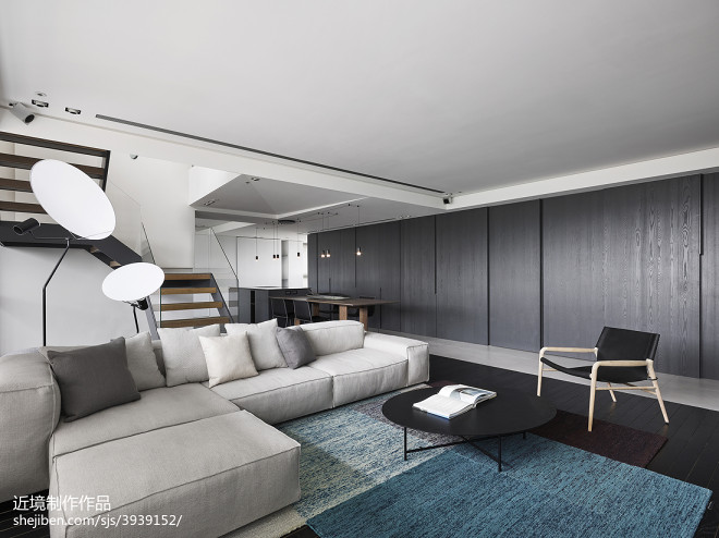 现代豪宅客厅沙发设计图