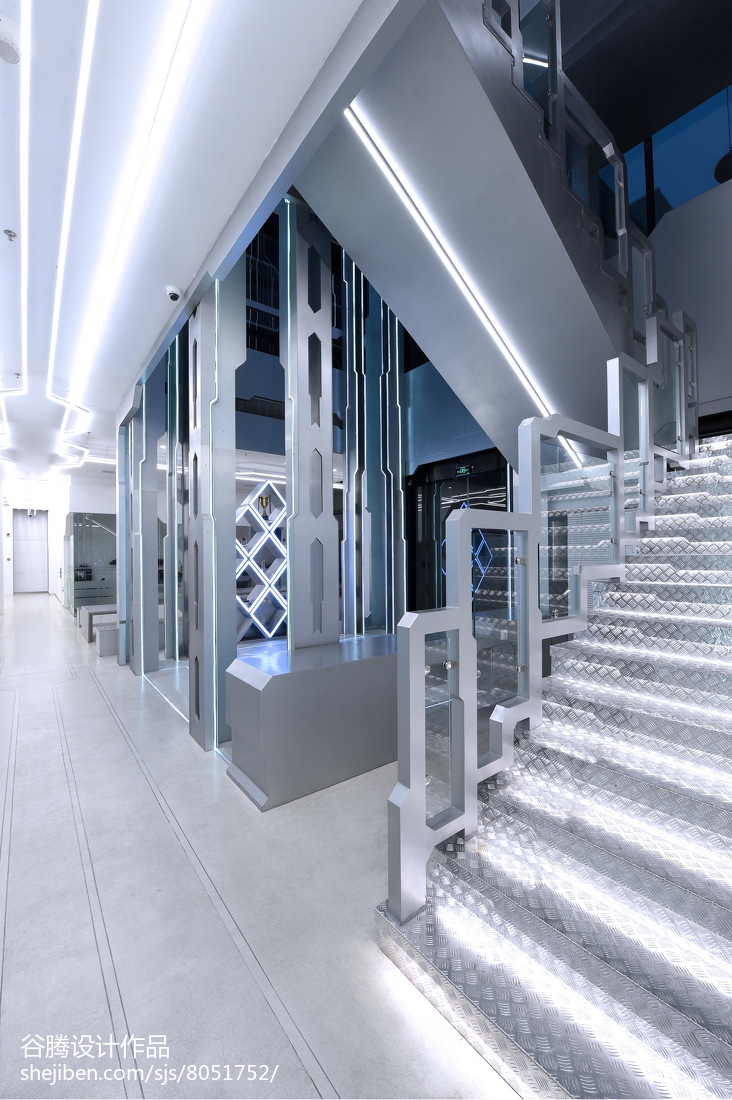 OMG电子竞技俱乐部楼梯设计