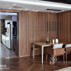 素木优雅现代三居餐厅设计图