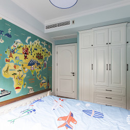 240平复式美式儿童房设计图
