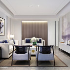 新中式别墅客厅设计实景图片