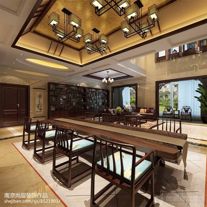 碧桂园|620平米新中式风格别墅装饰