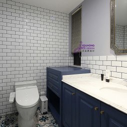 美式三居客厅卫浴设计