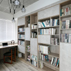 简洁北欧风格书房书架设计