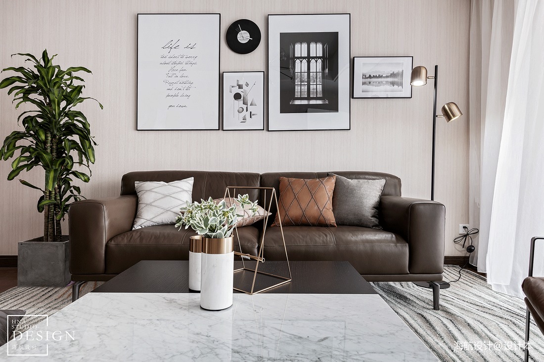 142㎡现代客厅沙发设计图