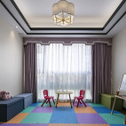 新中式loft公馆儿童房休闲区设计图