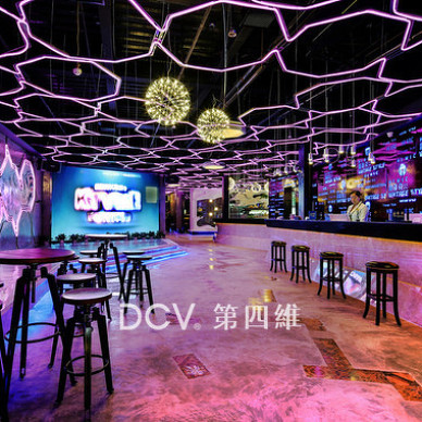 西安复古酒吧式量贩KTV设计-高陵嗨麦克_3331799