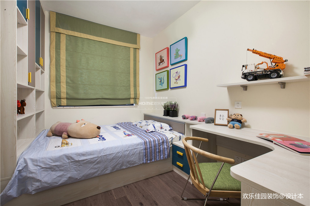 140平现代简约儿童房设计实景图