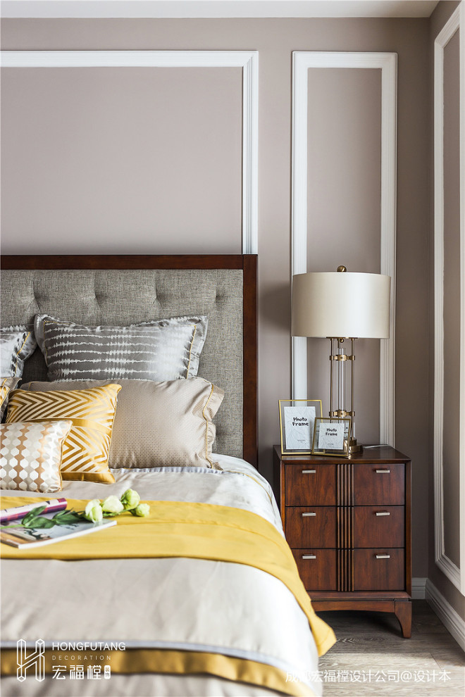 抽象美式卧室床头灯设计