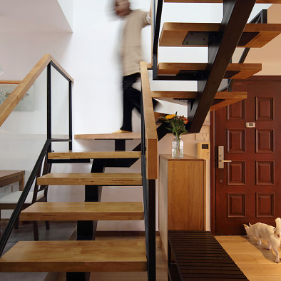 日式三居楼梯设计图片