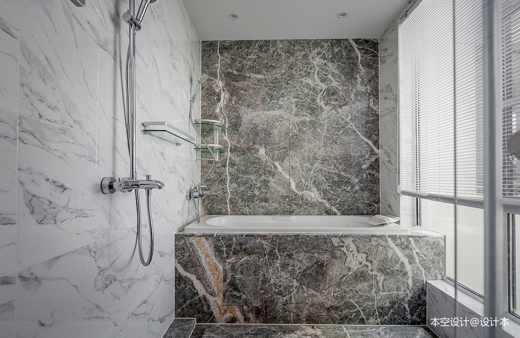 现代卫浴大理石实景图片