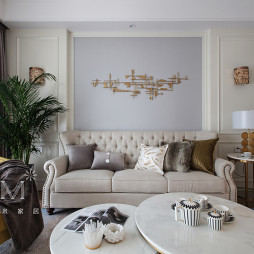 155㎡现代美式客厅沙发图片