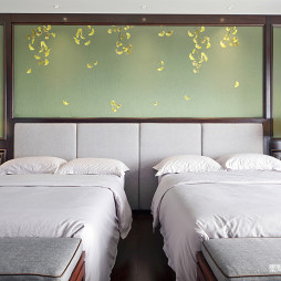 锦绣中式双人卧室设计图