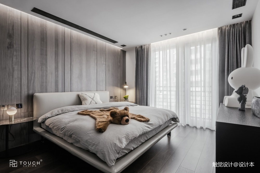 150平米现代简约—卧室图片