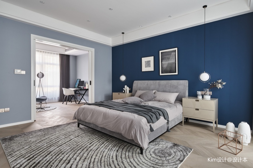 融合美式与现代的优雅轻奢美宅—三楼卧室