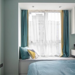 《橙色时光，现代轻奢公寓》—卧室图片