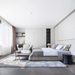 430平米现代简约——卧室图片