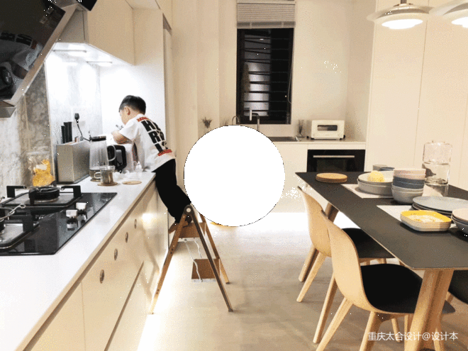 56m²的空间魔术——厨房图片