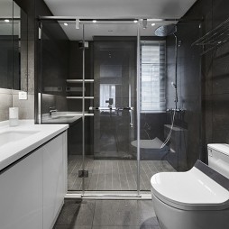 现代简约—黑与白——卫生间图片