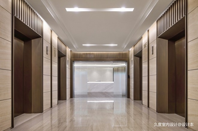 久度设计|武汉民生金融中心——电梯厅图片