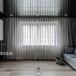 89平米现代简约客厅设计图