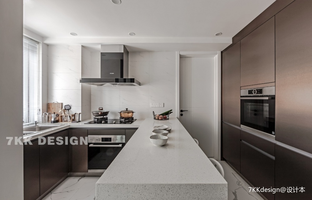 89平米现代简约厨房设计图